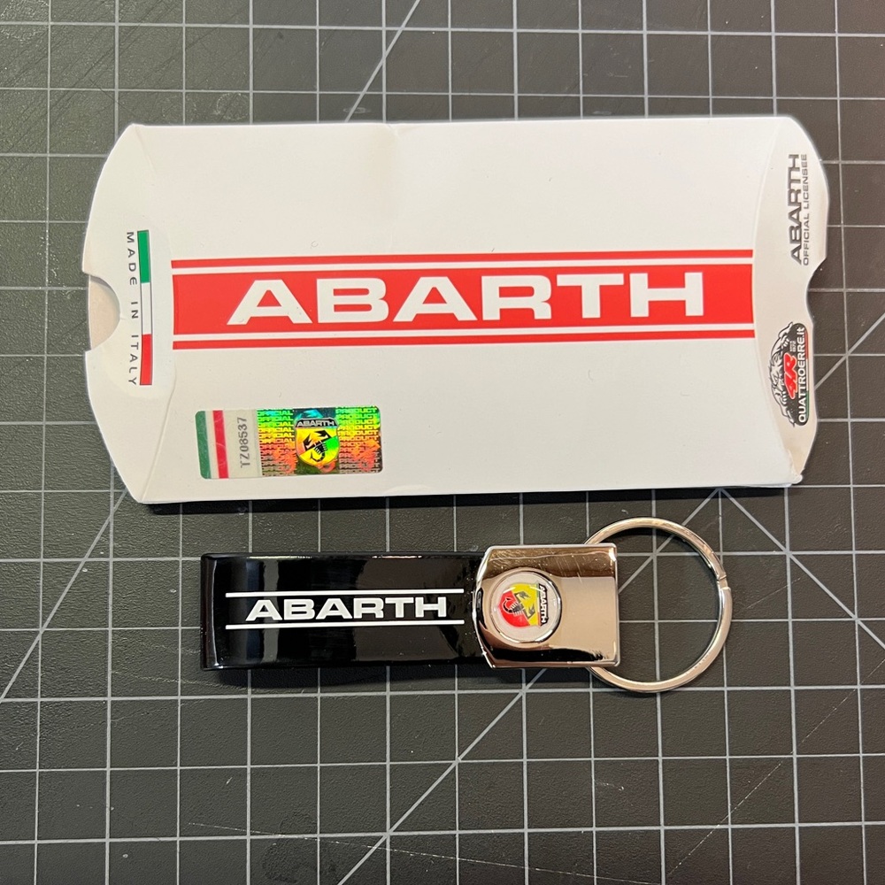 NWOT Abarth key ring